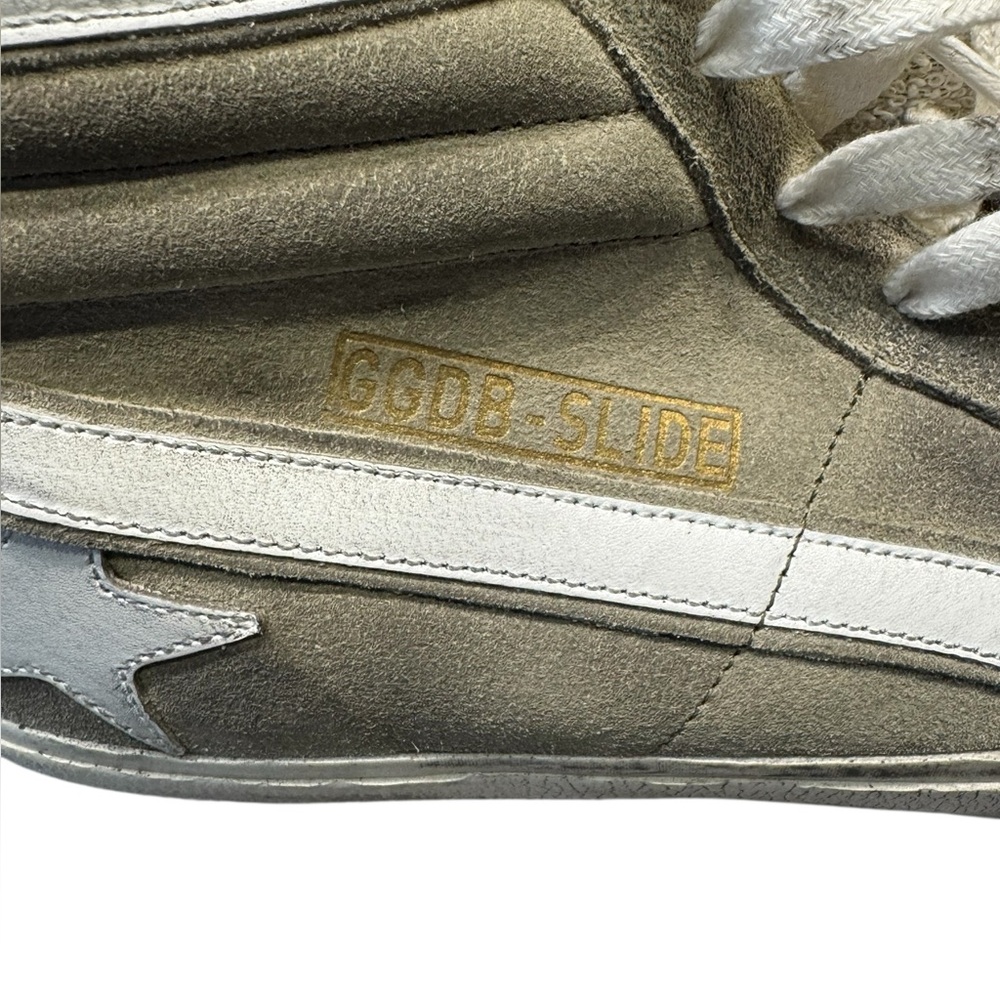 Golden Goose Men’s Sneaker Slide High Top Light Olive Suede BNIB - Picture 7 of 15